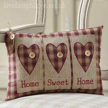 home sweet home vankusik usijem presne takyto so srdieckami a gombickami