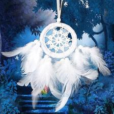 moja spalna: lapac snov New Cute White Angel Feather Dream Catcher ebay.com 2eura