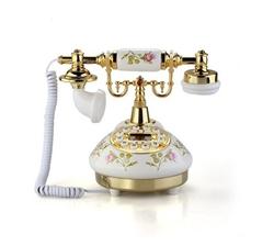 do mojej spalne: na nocny stolik telefonik Antique Designer Phone nostalgia telescope vintage telephone made of ceramic MS-9100 24eur www.wish