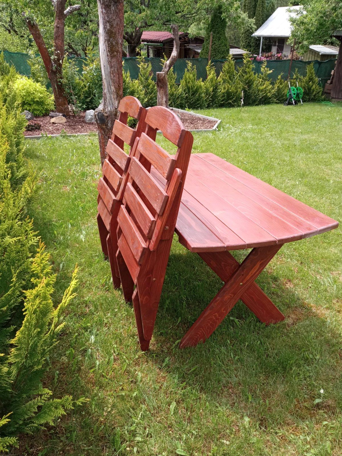 Záhradný stôl+stoličky - Obrázok č. 2