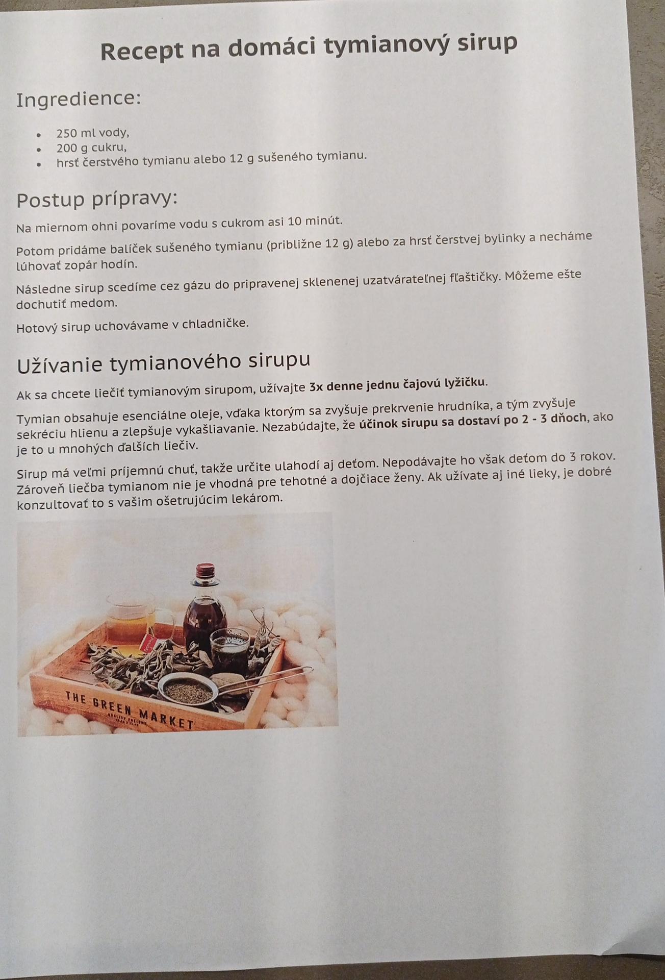 Domaci tymianovo-salviovy sirup - Obrázok č. 3