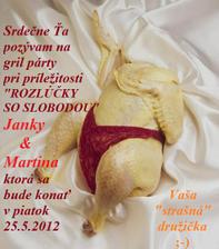 pozvánka na rozlučku zo slobodou od staršej družičky :-) prekvapila má :-)