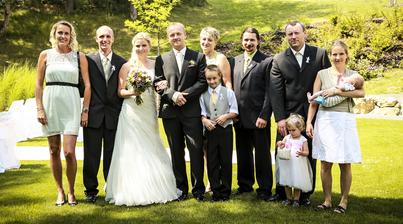 sourozenci, jejich protějšky a děti (Tobik chybí)