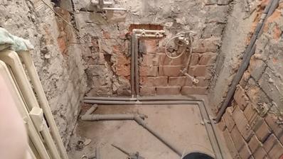 nové rozvody vody a odpadu
