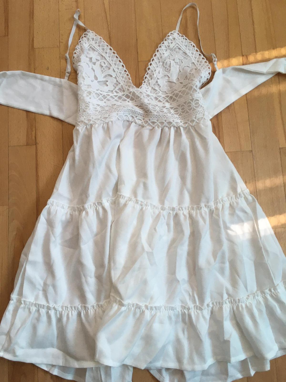 Nové dámské letní/svatební bílé šaty - Obrázek č. 2