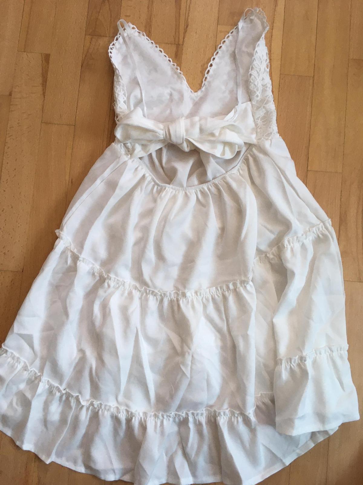 Nové dámské letní/svatební bílé šaty - Obrázek č. 4