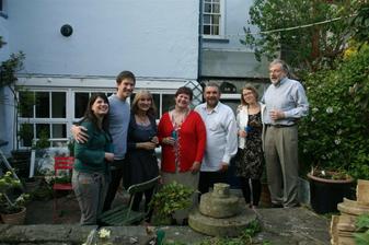 us with the in-laws: ja Mark, Caroline, mami, tati, Lucy and Andrew