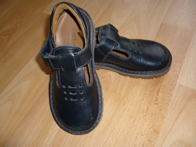 černé kožené boty na suchý zip - Obrázek č. 1