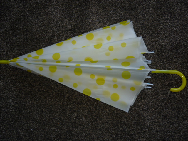 deštník vystřelovací puntíkatý - Obrázek č. 1