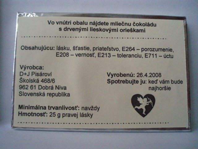 26.4.2008 - Dadka a Janko - Zadná strana čokoládky