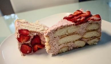 jahodové tiramisu