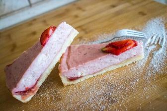 Jahodový cheesecake