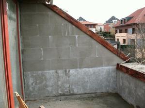 terasa po ubourání střechy