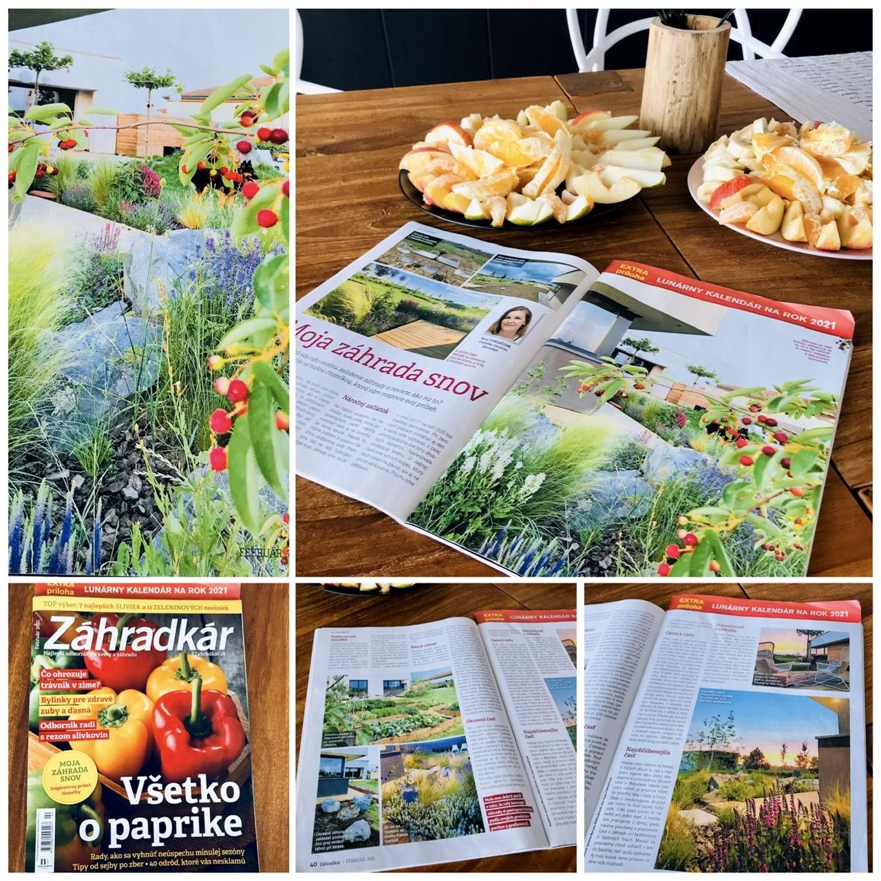 Naše L-ko - 2021 - stále dokončujeme - Príbeh našej záhrady v časopise Záhradkár č.2 :) Z povodnej dvojstrany ho zverejnili nakoniec na 4 stránkach časopisu.