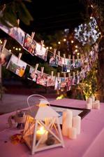 Nad candy bar by som chcela povesat nase fotky, ktore dam vyvolat v retro style - teda aby vyzerali ako polaroidove
