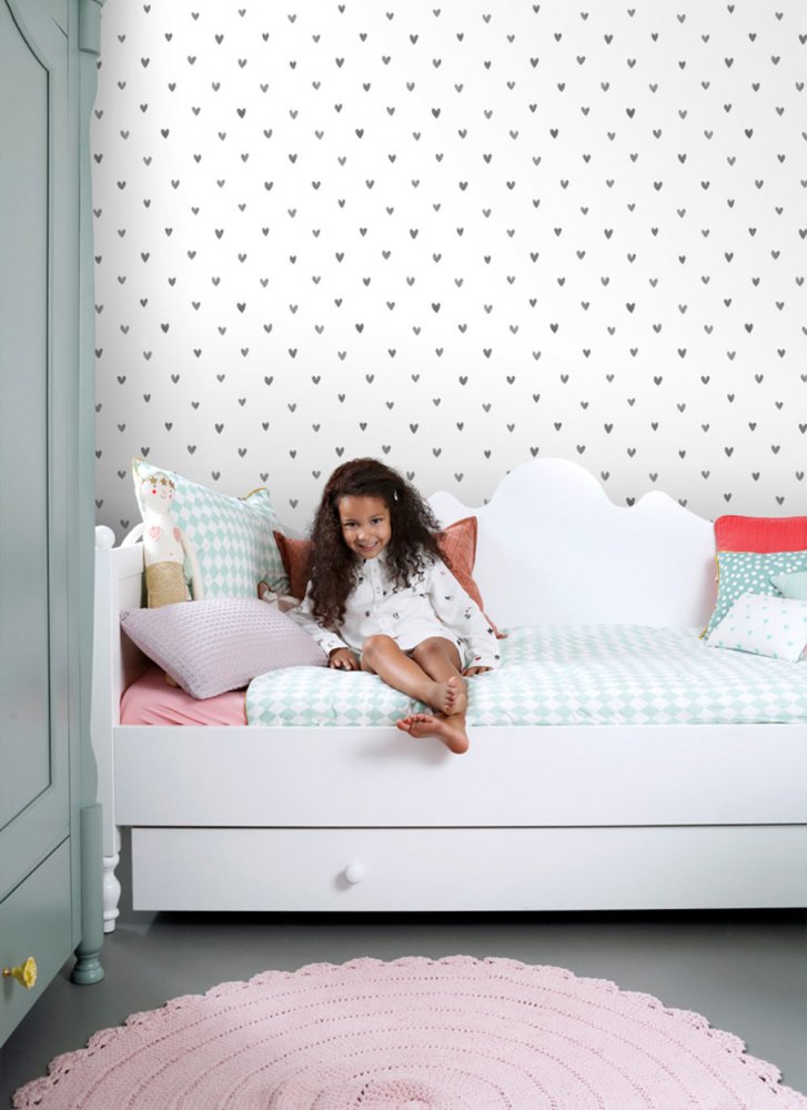 Nový pokojík pro nejmladší - školačku - inspirace tapeta