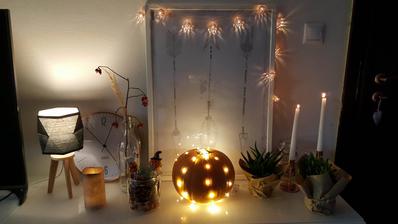 moja jediná jesenná výzdoba :-D , a moje DIY kvetináče lebo iné nemám :(