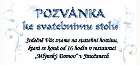 Oznámení - pozvánka na hostinu