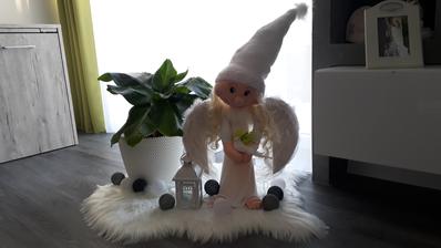 namiesto vianocneho stromceka moj vyrobeny anjlelik