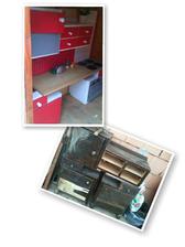 slibovaná retro kuchyňka vyrobená ze starého prahstarého toaletního nábytku a dvou nočních stolků , ještě budu měnit pracovní desku, tady ta je provizorní, je totiž krátká