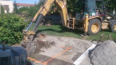 Příprava na studnu 23.8.2017