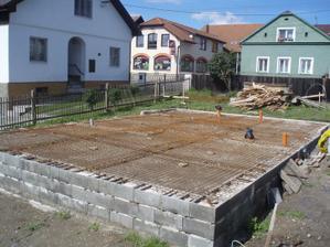 Položení svařovaných sítí.7.8.2010