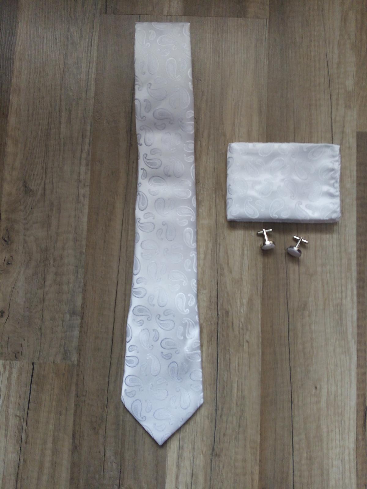 kravata+vreckovka+gombíky - Obrázok č. 1