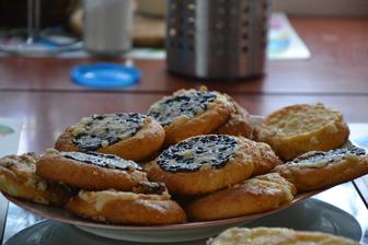 Kváskové koláče - mák, povidla, ořechy a tvaroh