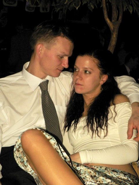 Danuschka a Tomík 1. 9. 2007 - na plesíčku
