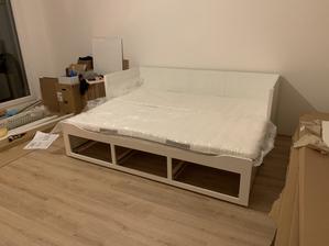 roztiahnutá posteľ Hemnes