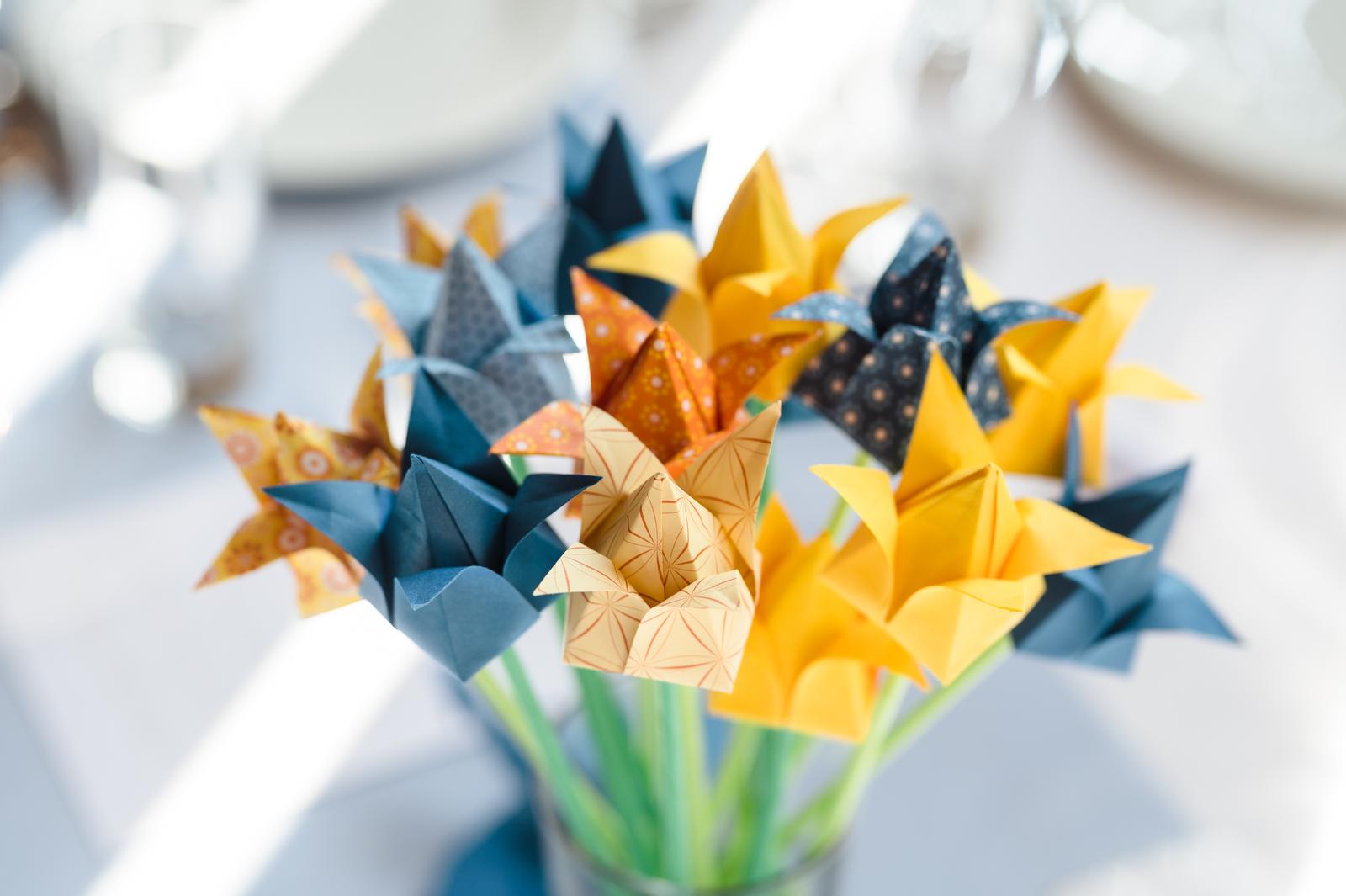 svatební origami - tulipány a jeřábi - Obrázek č. 1