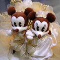 Mickey a Minie, zlate na tortu