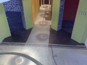 Proces zakladania podlahy..