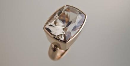 červené zlato - 14 karátov, citrín Morava / 9,87 ct