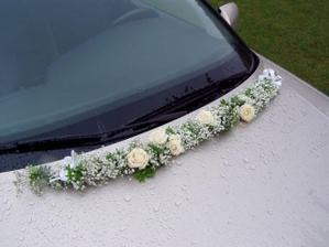 výzdoba na auto pro ženicha