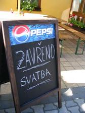 A jsme v místě hostiny - penzion Diana v Novém Jáchymově u Berouna