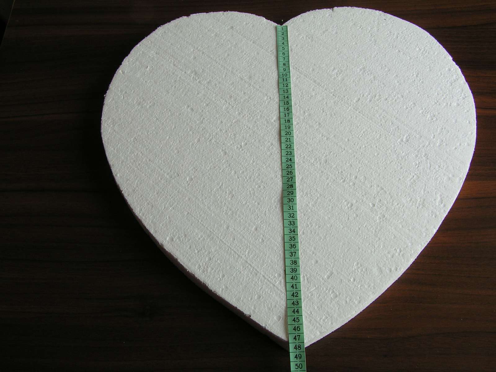 Polystyrenové srdce cca 50 cm - Obrázek č. 2
