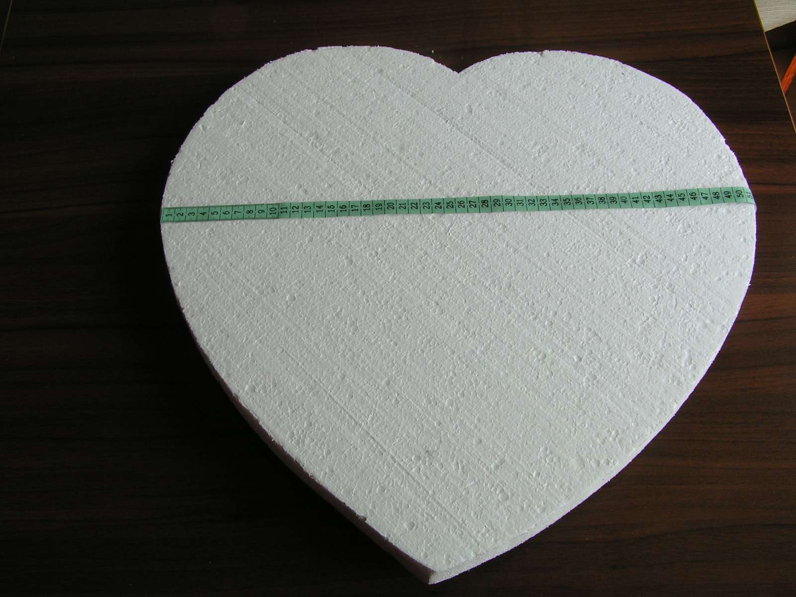 Polystyrenové srdce cca 50 cm - Obrázek č. 3