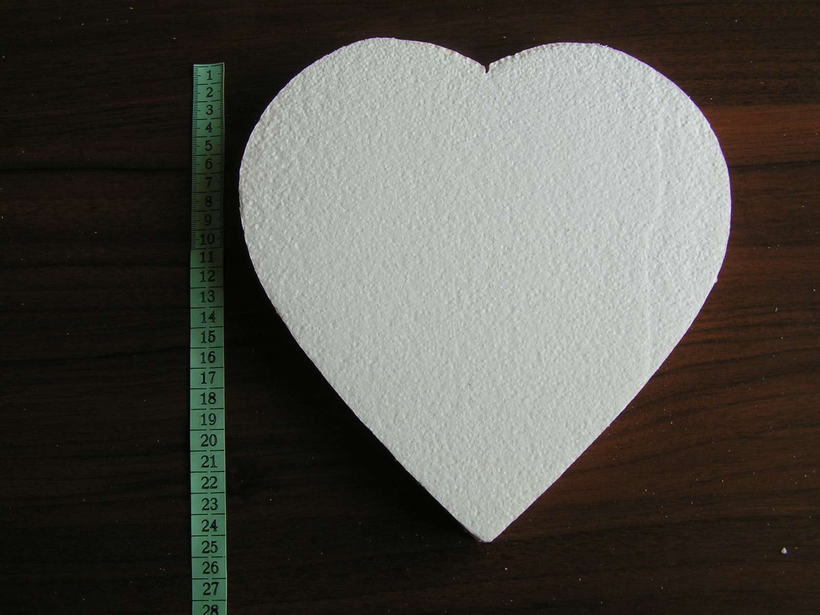 Polystyrenové srdce cca 24 cm - Obrázek č. 2