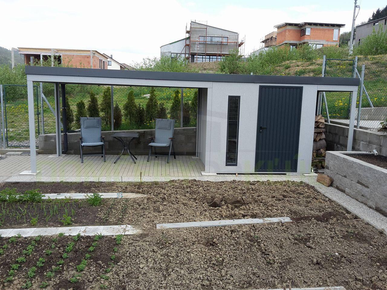 Montované záhradné domčeky GARDEON - Záhradný domček ako murovaný