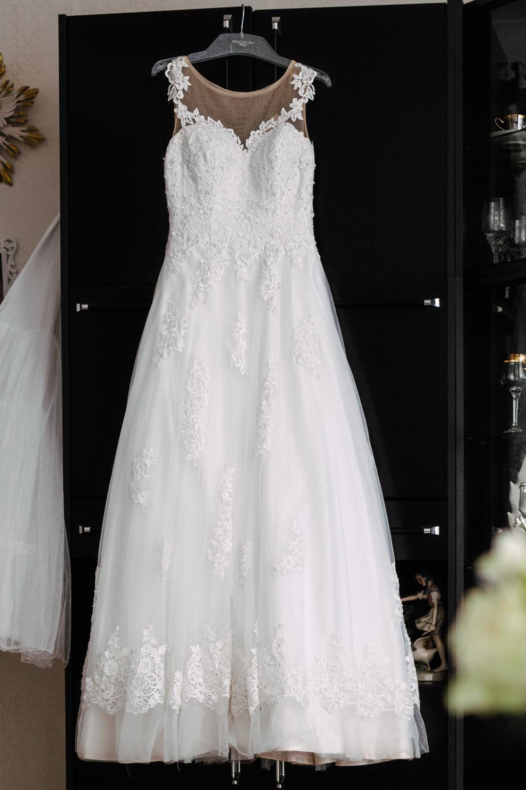 Princeznovské svadobné šaty, veľkosť 34 - Obrázok č. 4