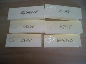 some of the place cards i done