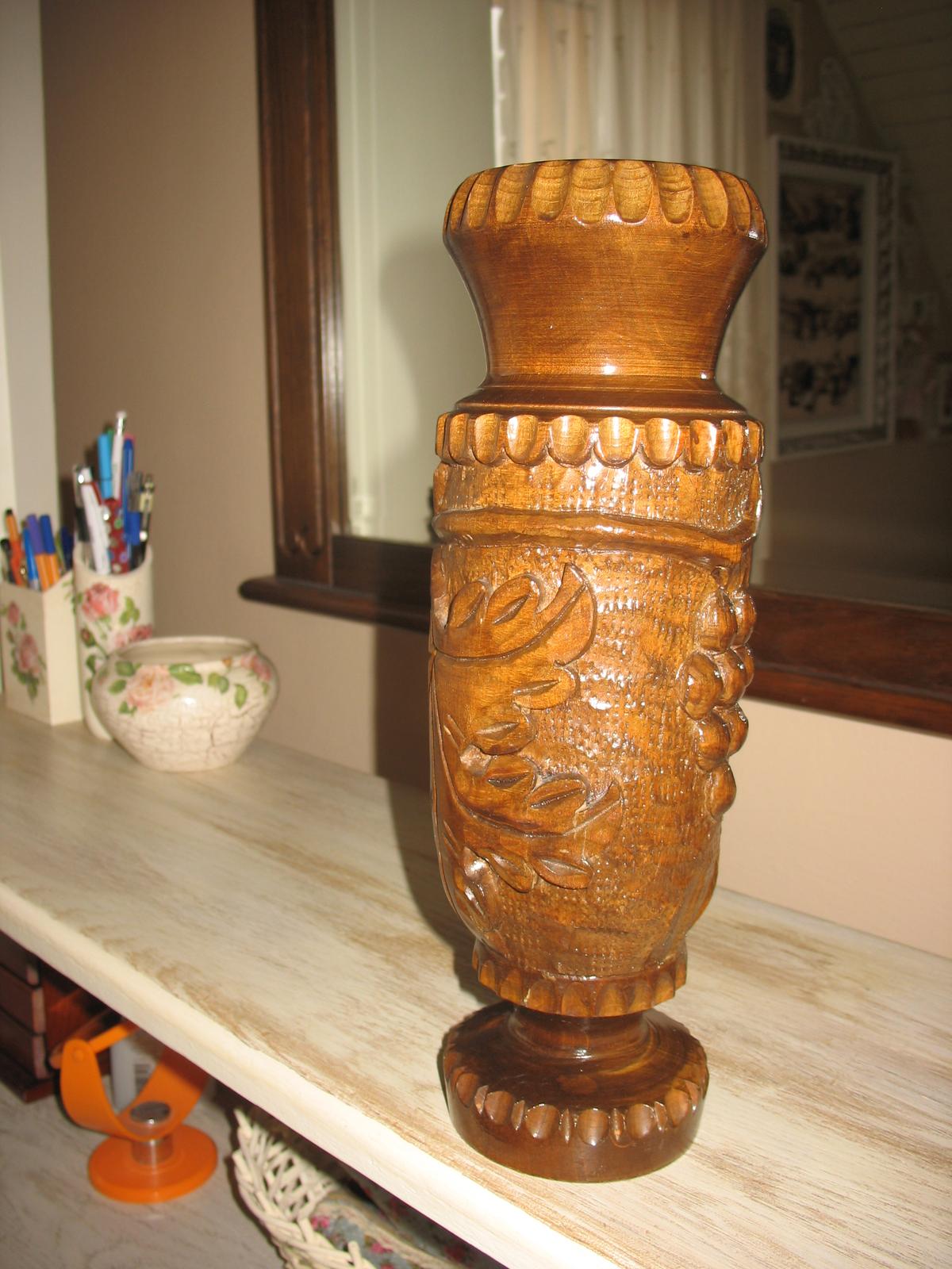 drevená váza - Obrázok č. 2