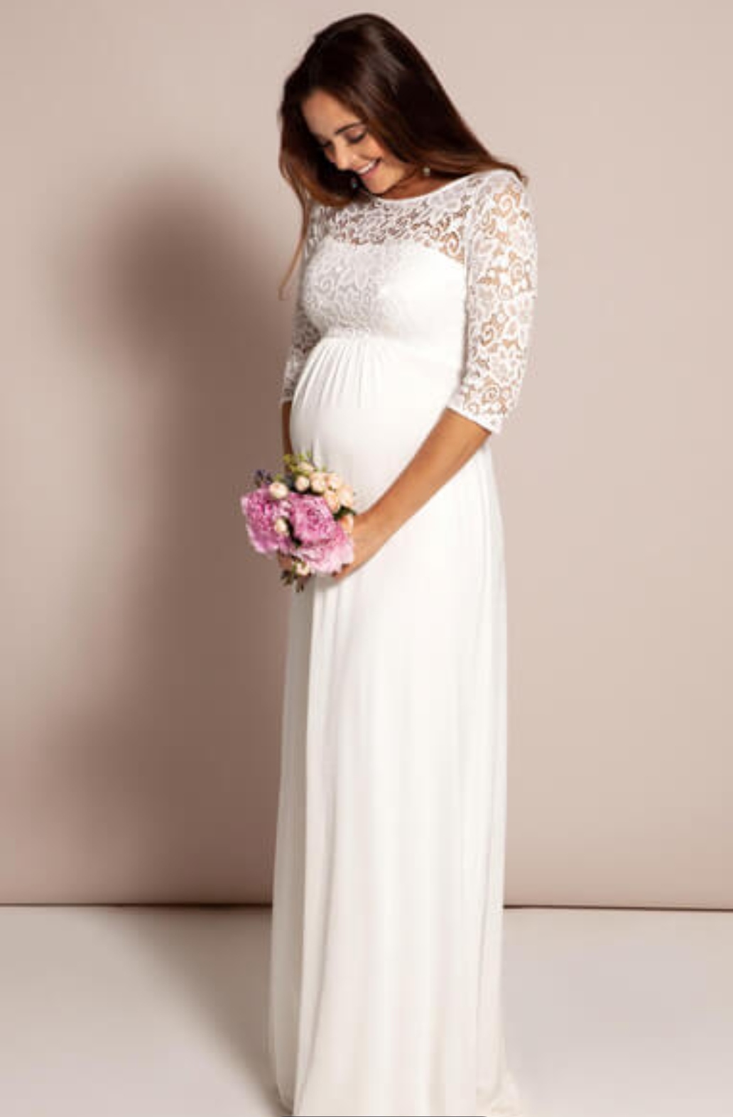 Těhotenské svatební šaty Tiffany Rose velikost XL - Obrázek č. 1