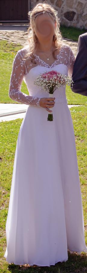 Svatební šaty s dlouhým rukávem - Obrázek č. 1