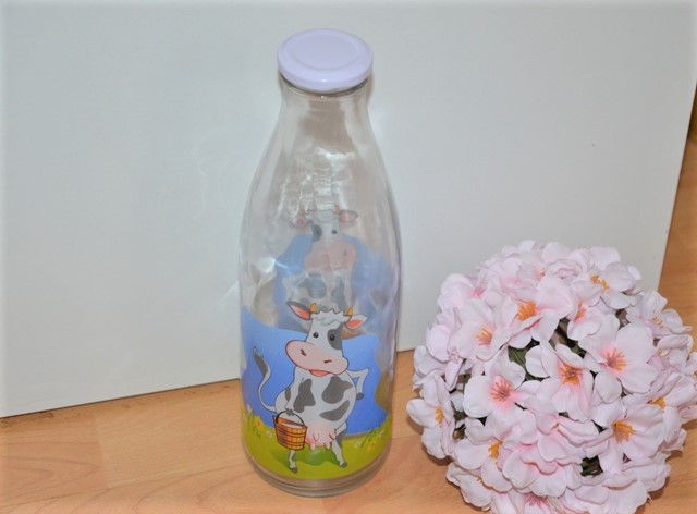 sklenená fľaša na mlieko - Obrázok č. 2