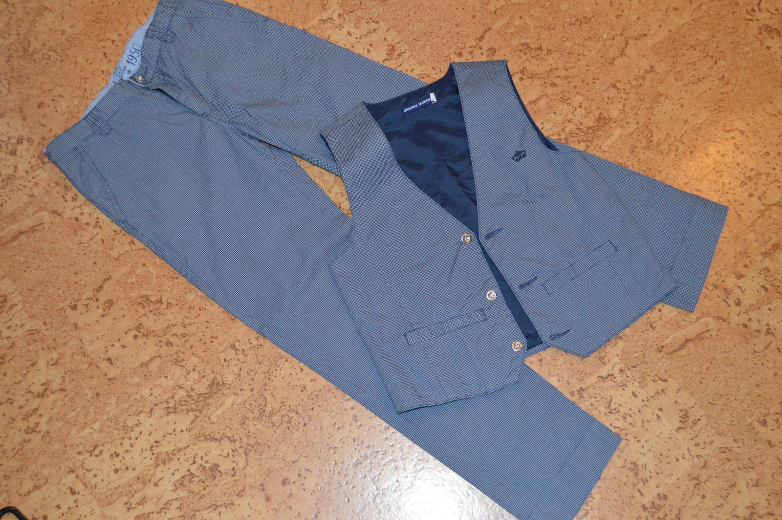 Chlapecké kalhoty s vestou - Obrázek č. 1