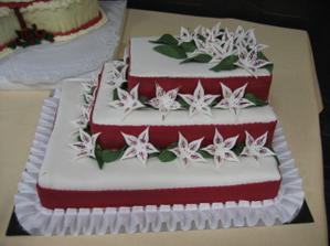 svadobna torta od svokricky, teta pomahala...ci naopak? :)