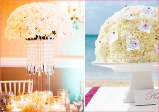 Chic carnations or for beach wedding..