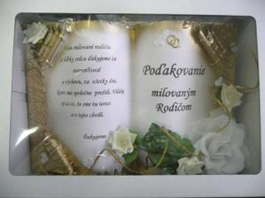 poďakovanie rodičom